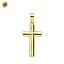 Cruz liso de oro 18k